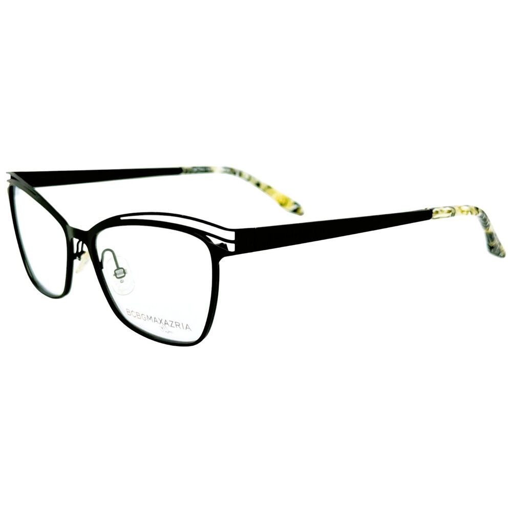 BCBG Maxazria Kendra Womens Metal Eyeglass Frame Black 52-15